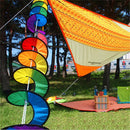Rainbow Spiral Windmill Colorful Wind Spinner Tent Garden Home Decorations110cm