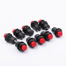 10X Momentary Contact Push Button Switch Red Sign Round ON/OFF Push Button XZR