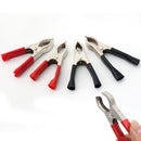 2 Pairs of Metal Car Vehicle Battery Test Lead Clips Crocodile Alligator Clamps