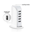 Universal 5 Port USB Wall Travel Charger Desktop USB Hub Charging Station rtb