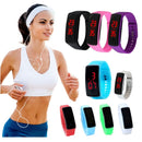 Fashion Men/Women Sport LED Waterproof Rubber Bracelet Digital Wrist UHC