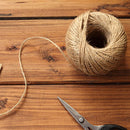 100M Soft Natural Jute Twine Gift Box String Rope Craft Wedding Wrap Xmas Decor