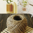 100M Soft Natural Jute Twine Gift Box String Rope Craft Wedding Wrap Xmas Decor