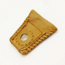 Synthetic Leather Thimble With Metal Tips For Sewing Embroidery Quilting Fad 1x