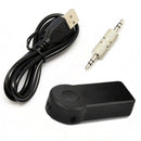 Wireless Bluetooth Audio Receiver 3.5mm AUX Adapter Car Music Stereo Hands-Free