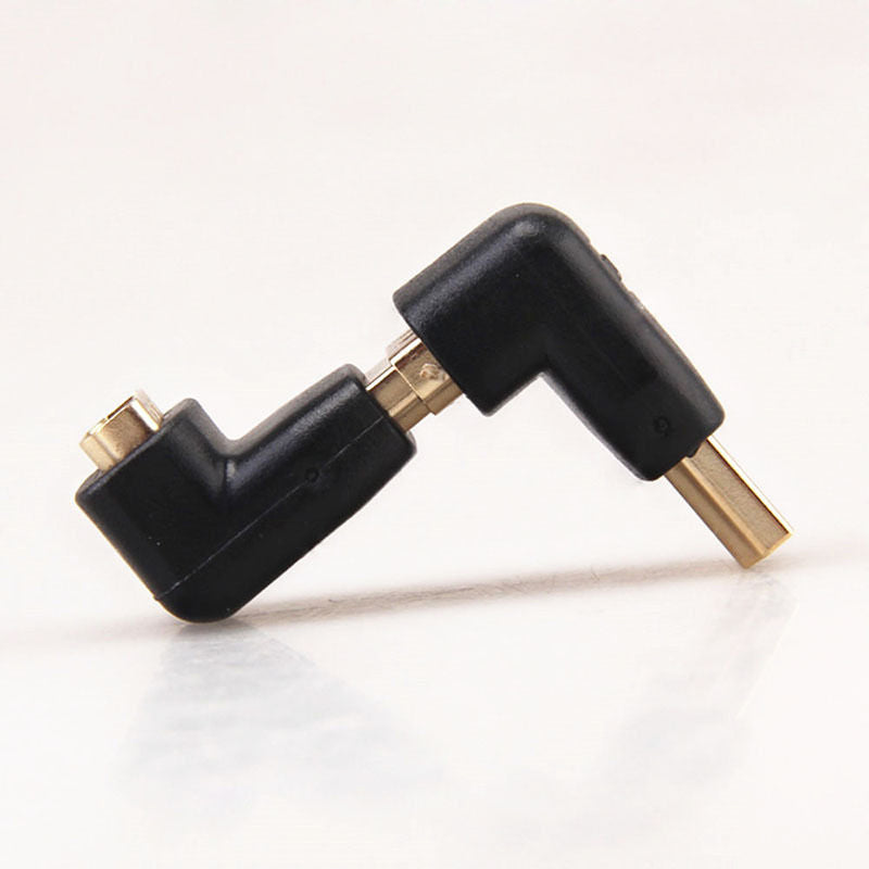 2 Pcs HDMI Male to Female Right Angle Connector Adapter 90 Degree Extender