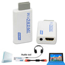 Wii to HDMI Wii2HDMI Full HD FHD 1080P Converter Adapter 3.5mm Audio Outpu DGM