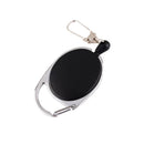 Recoil Extendable Alloy Wire 60cm Key Chain Ring Clips Pull Keychain Retractable