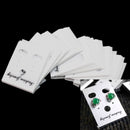 100Pcs Earrings Jewelry Display Hanging Cards White Plastic 40x30mm Practical
