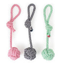 Dog Chew Toys Play Puppy Knot Fun Tough Strong Throw Pet Tug War Fetch Rope