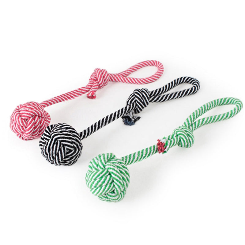 Dog Chew Toys Play Puppy Knot Fun Tough Strong Throw Pet Tug War Fetch Rope