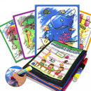 Baby Soft Fabric Magic Water Drawing Book Feather Doodle Pad Animal Useful CTU