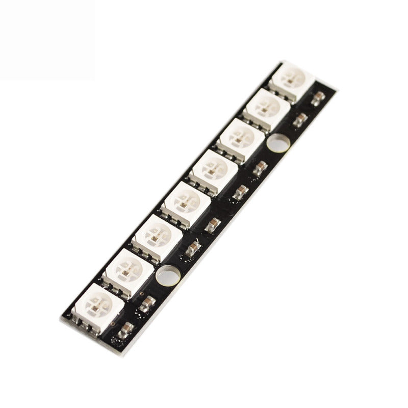 Black 8Channel WS2812 5050 RGB 8-LED Light Strip Driver Board for Arduino Set
