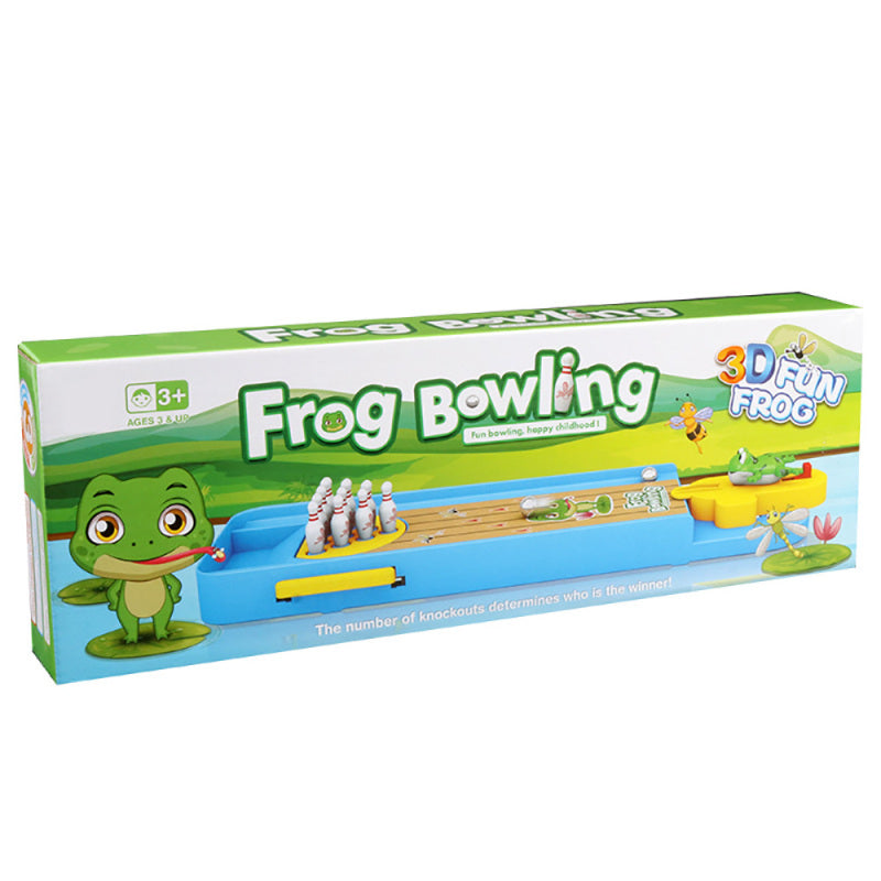 Bowling Table Game Frog Bowling Table Frog Launcher Novel Mini Plastic Children