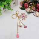 Clover Fashion Rhinestone Cute Keyring Key Chain Bag Charm Pendant Car Hanging