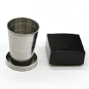 Folding Telescopic Collapsible Stainless Steel Camping Hiking Pocket Travel Cup