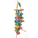Colorful Parrot Toys Macaw Cage Chew Toys For Parrots Birds Conure Swing TQP