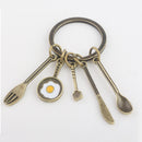 Creative Metal Car Keyring Kitchenware Kitchen Supplies Keychain Key Cha SIT
