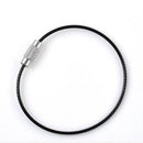 5PCS Outdoor Hiking Stainless Steel Wire Keychain Cable Key Ring Chains Holder