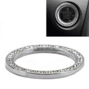 Car Decorative White Button Start Switch Diamond Ring Auto Accessory Hot