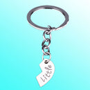 3pcs Mens Key Chain Ring Heart Shaped Keyfob Car Keyring Keychain Pendant Gifts