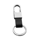 New Fashion Black Leather Strap Keyring Keychain Key Chain Ring Key Fob Gift