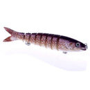 8 Segment Fishing Lures Baits Multi Jointed Minnow CrankBait Swimbait Bass Hooks