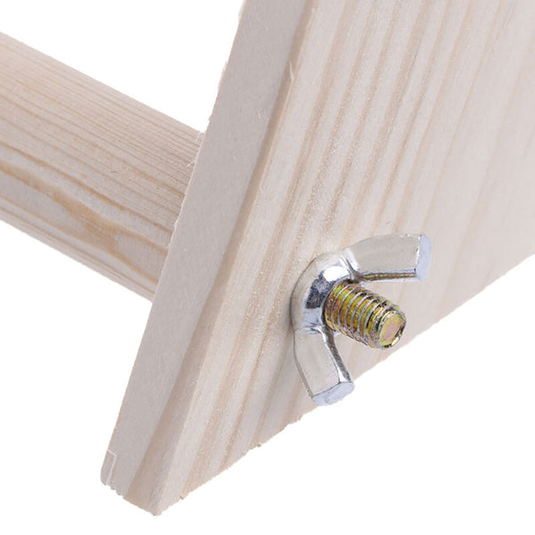 Funny Parrot Bird Perch Stand Play Toys Gym Wooden Activity Table Top Pla XUG