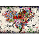 5D Diamond Painting Heart Flowers Art Craft Decor Stitch Kits Home Embroidery