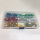 120Pcs Assorted Auto Car Mini Blade Fuse Tool Kits 5 10 15 20 25 30 35 AMP + Box