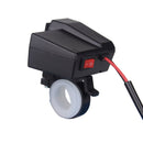 3.1 A Dual 2USB Charger Socket Adapter Power Outlet for 12V~24V Motorcyc QSL