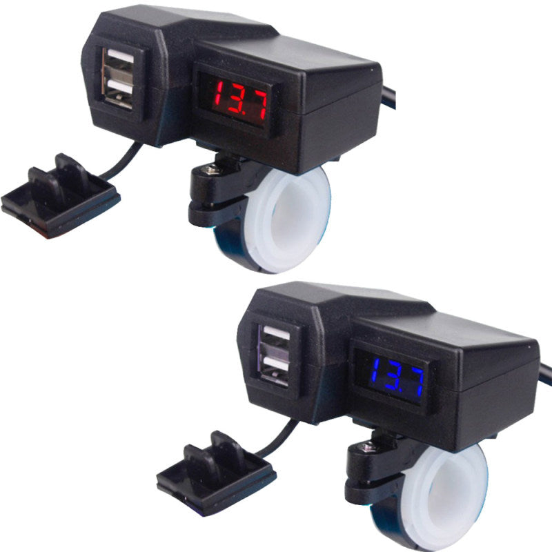 3.1 A Dual 2USB Charger Socket Adapter Power Outlet for 12V~24V Motorcyc QSL