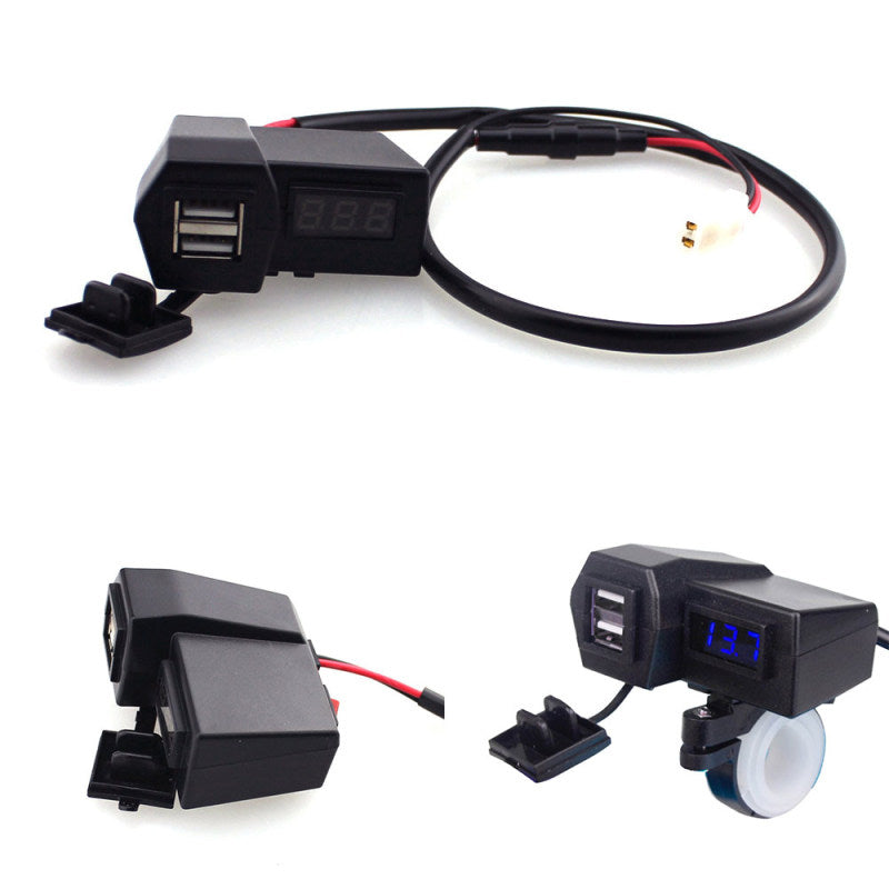 3.1 A Dual 2USB Charger Socket Adapter Power Outlet for 12V~24V Motorcyc QSL