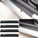4pcs Car Door Sill Scuff Carbon Fiber Stickers Welcome Pedal Protect Accessory