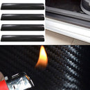4pcs Car Door Sill Scuff Carbon Fiber Stickers Welcome Pedal Protect Accessory