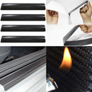 4pcs Car Door Sill Scuff Carbon Fiber Stickers Welcome Pedal Protect Accessory