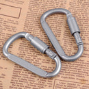 5pcs Ideal Aluminum Carabiner D-Ring Key Chain Keychain Clip Hook Outdoor Buckle