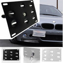 1x Car Front Bumper Tow Hook License Plate Mounting Bracket Holder For BM MZF