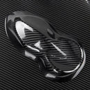 152*20cm Black 5D Ultra Shiny Gloss Glossy Carbon Fiber Vinyl Wrap Stick JGJ