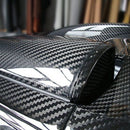 152*20cm Black 5D Ultra Shiny Gloss Glossy Carbon Fiber Vinyl Wrap Stick JGJ