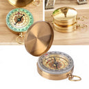 Pocket Watch Retro Flip Compass Copper Outdoors Camping Survial Glow Darkness x1