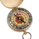 Pocket Watch Retro Flip Compass Copper Outdoors Camping Survial Glow Darkness x1