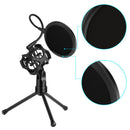 Microphone Filter Holder Desktop Stick Tripod Stand Anti-Spray ZTG