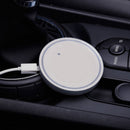 Universal LED Car Cup Holder Pad Mat Auto Interior Atmosphere Lights White DLS