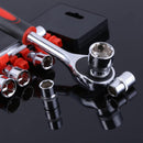 12x 1/4 Ratchet Wrench Socket Set Hardware Vanadium Repairing Kit Hand QPS