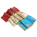 12Pcs Multi Colors Embroider Jewelry Bags Sweet Candy Gift Pouch Wallet Zipper