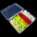 100 * Artificial Soft Fishing Baits Worm Maggot Grub  Bright Colors Shape  JFF