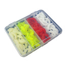 100 * Artificial Soft Fishing Baits Worm Maggot Grub  Bright Colors Shape  JFF
