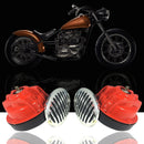 1 Pair Red 12V Loud Auto Truck 110DB Dual-tone Snail Electric Air Horn Universal