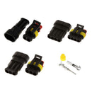 15 Kit 2+3+4 Pin Way Car Auto Sealed Waterproof Electrical Wire Connector Plug